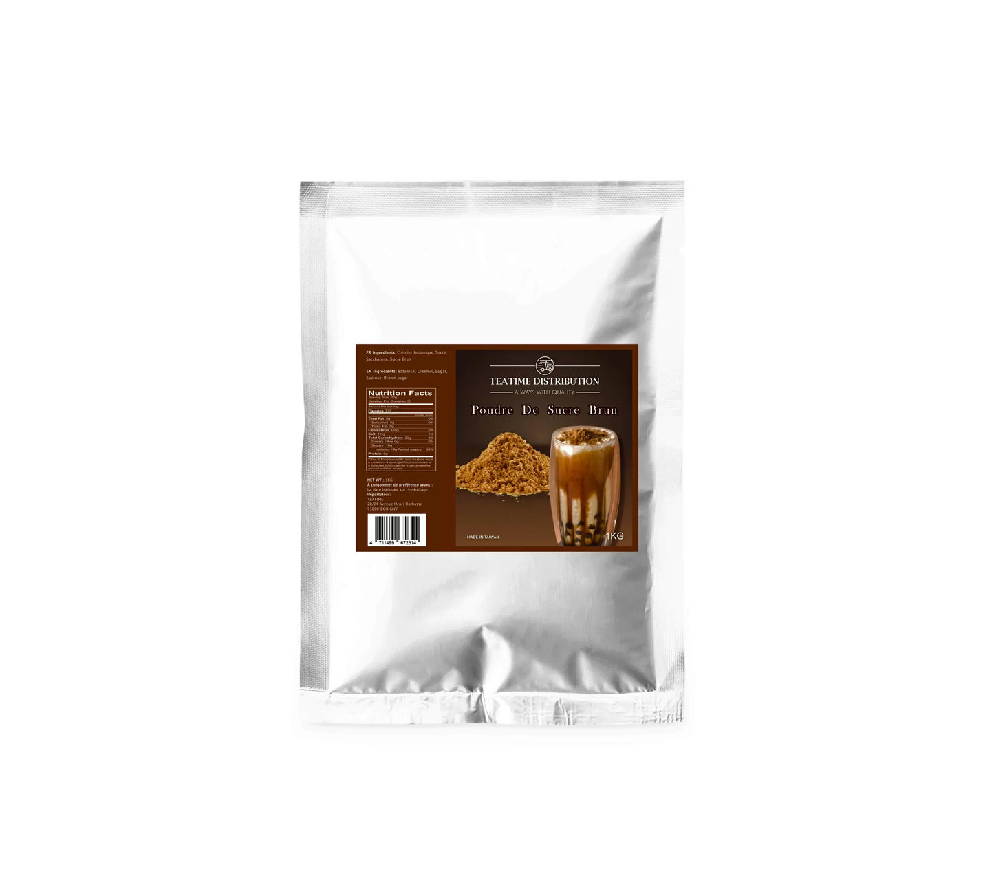 Poudre de sucre brun 1KG