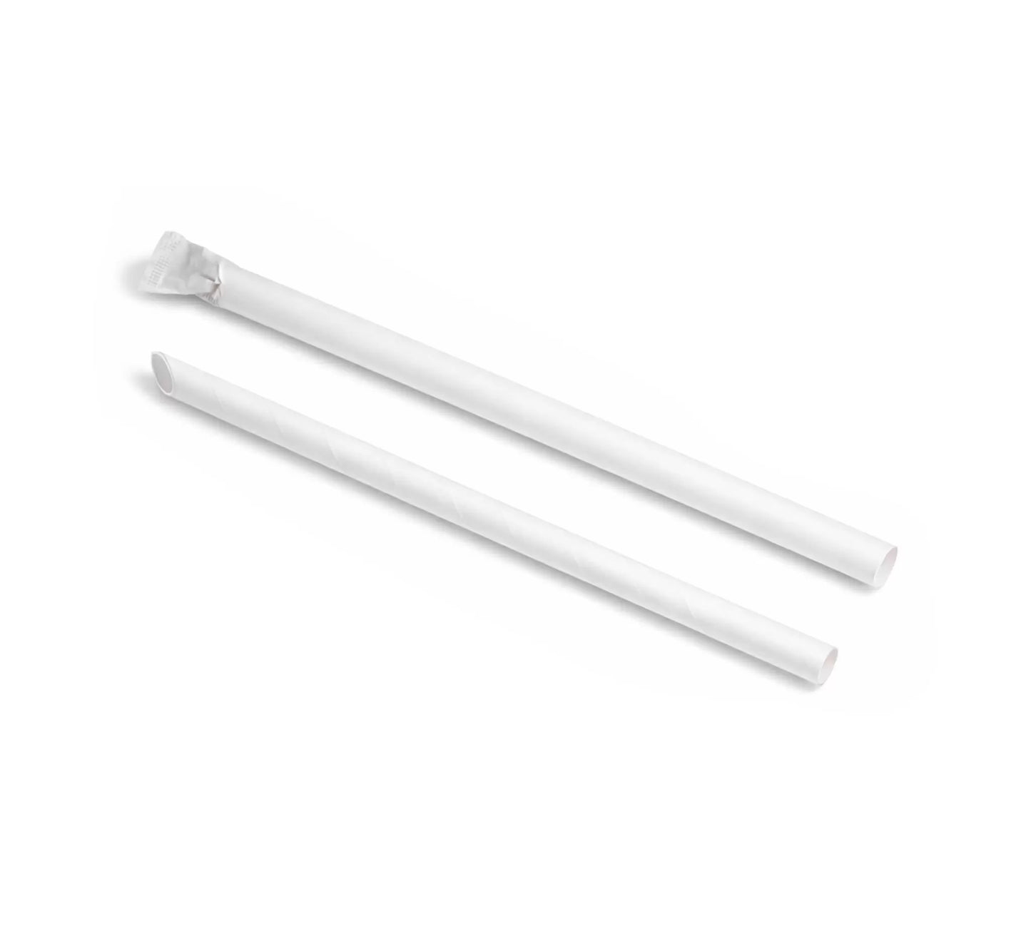 Pailles en papier Ø12mm x 230mm – Spécial Bubble Tea