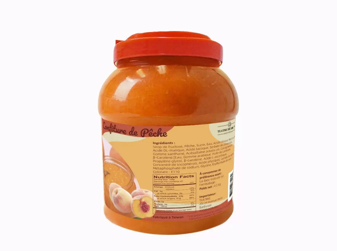 Confiture de pĂȘche 4.5KG