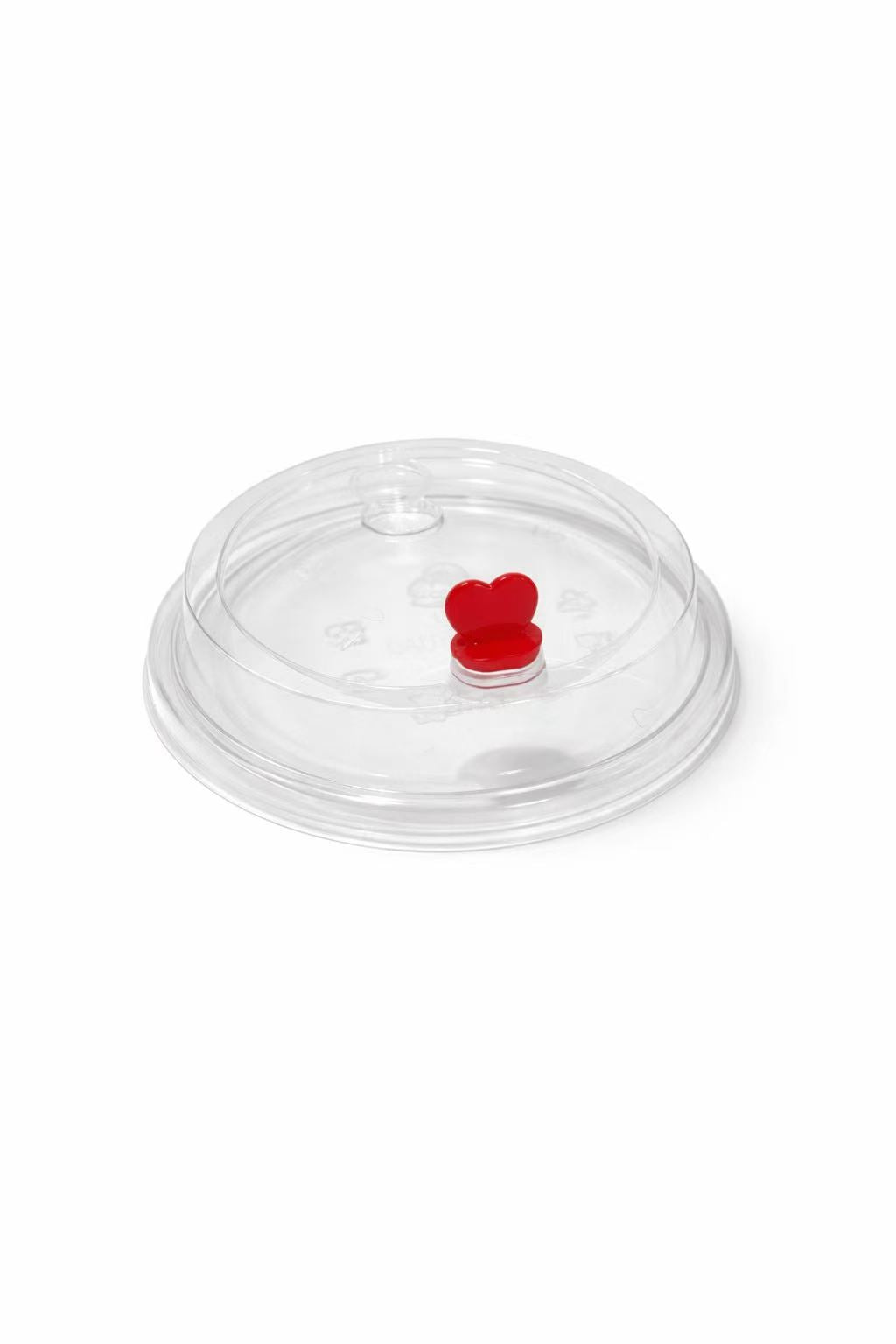 Couvercle transparent avec bouchon cœur ❤️ Ø90 mm