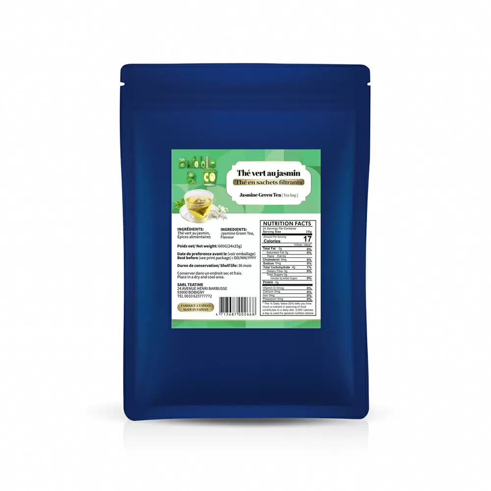Thé vert au jasmin en sachets filtrants 25g x 24sachets /BAGS