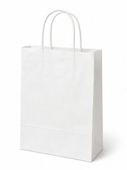 Sac blanc résistance 100g - 20,5x11x27
