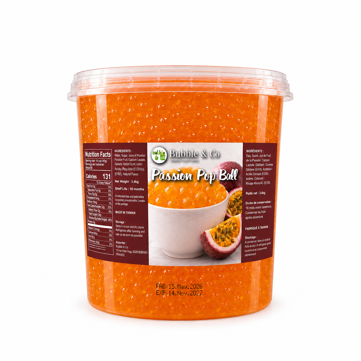 POP BALL-Fruit de la passion 3.2KG