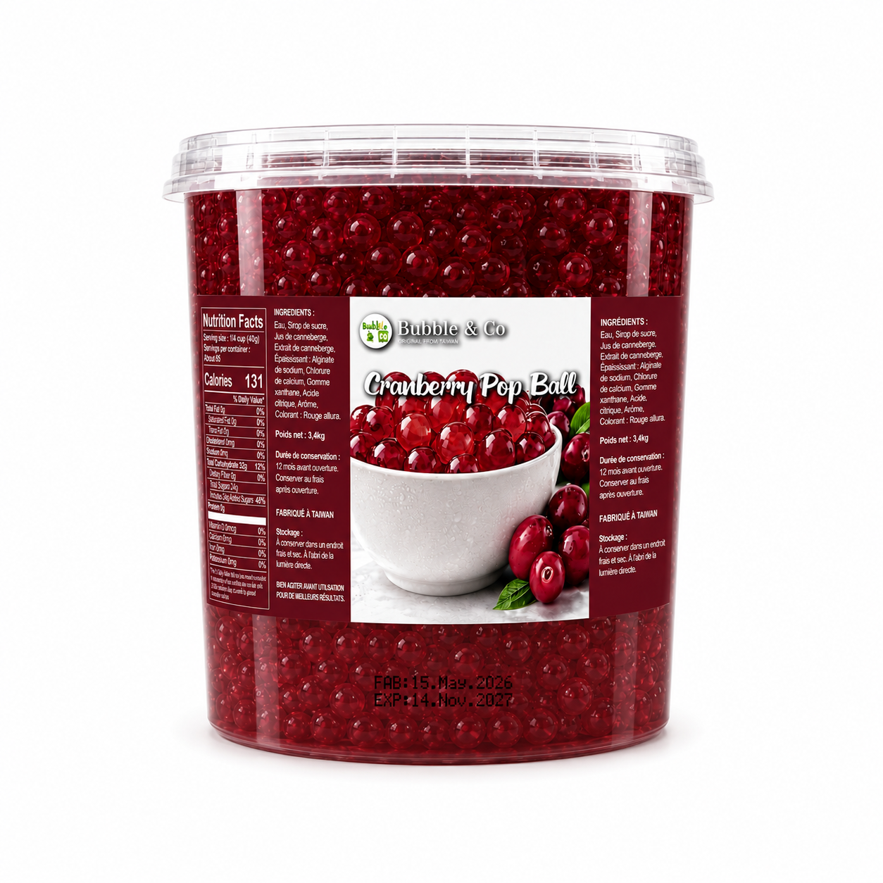POP BALL- Cranberry 3.4KG
