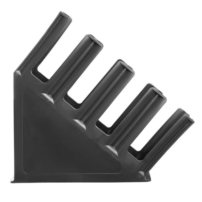 Porte-gobelets en polypropylène noir Kristallon Olympia – 4 emplacements